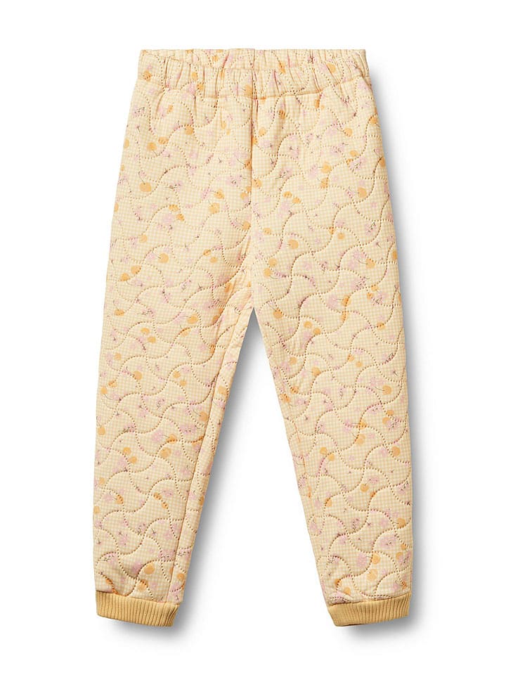 Wheat Spodnie termiczne "Alex" w kolorze żółtym rozmiar: 122