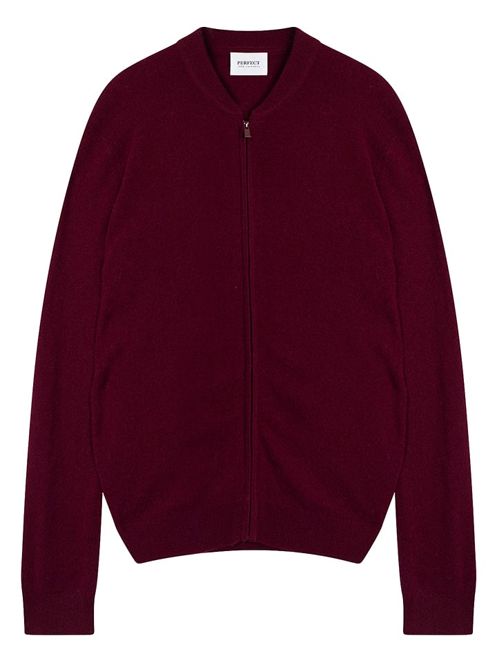 Perfect Cashmere Kaszmirowy kardigan "Polnoon" w kolorze bordowym rozmiar: S
