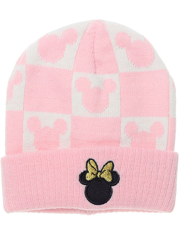 Disney Minnie Mouse Czapka beanie "Minnie" w kolorze jasnoróżowym rozmiar: 54 cm