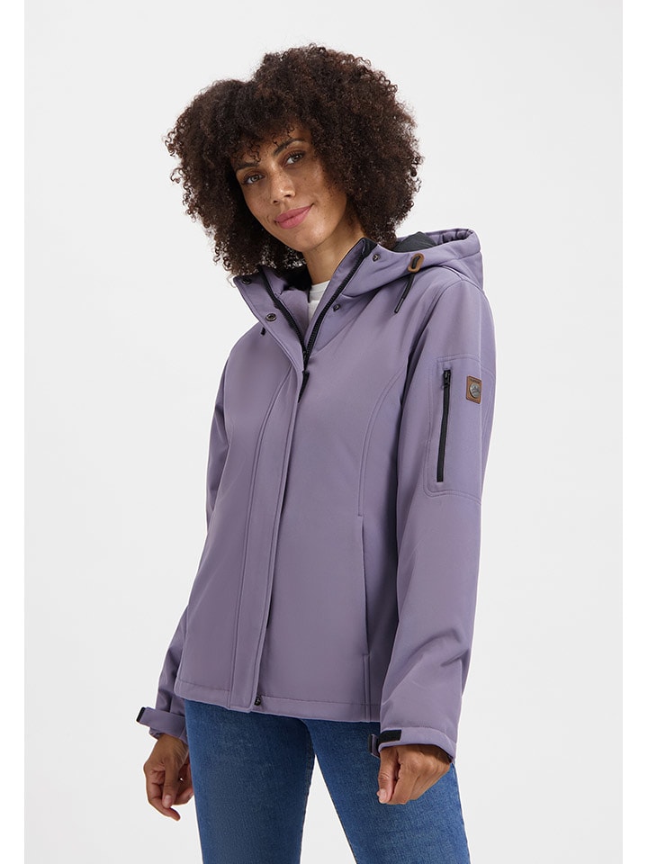 TRAVELIN' Kurtka softshellowa "Mette" w kolorze fioletowym rozmiar: XL