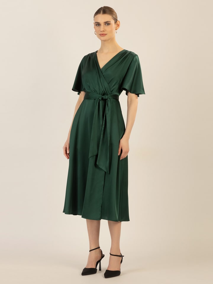 APART Sukienka w kolorze ciemnozielonym rozmiar: 42