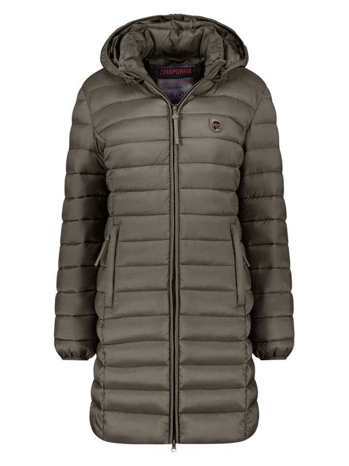 ANAPURNA Płaszcz pikowany "Akitalana" w kolorze khaki rozmiar: XL