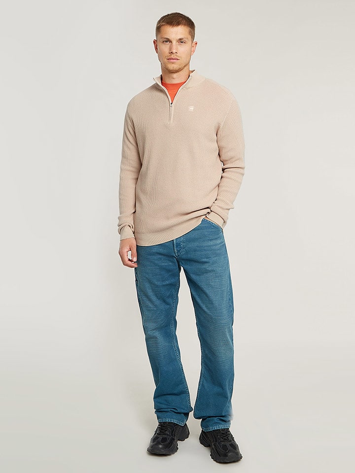 G-Star Sweter w kolorze beżowym rozmiar: L