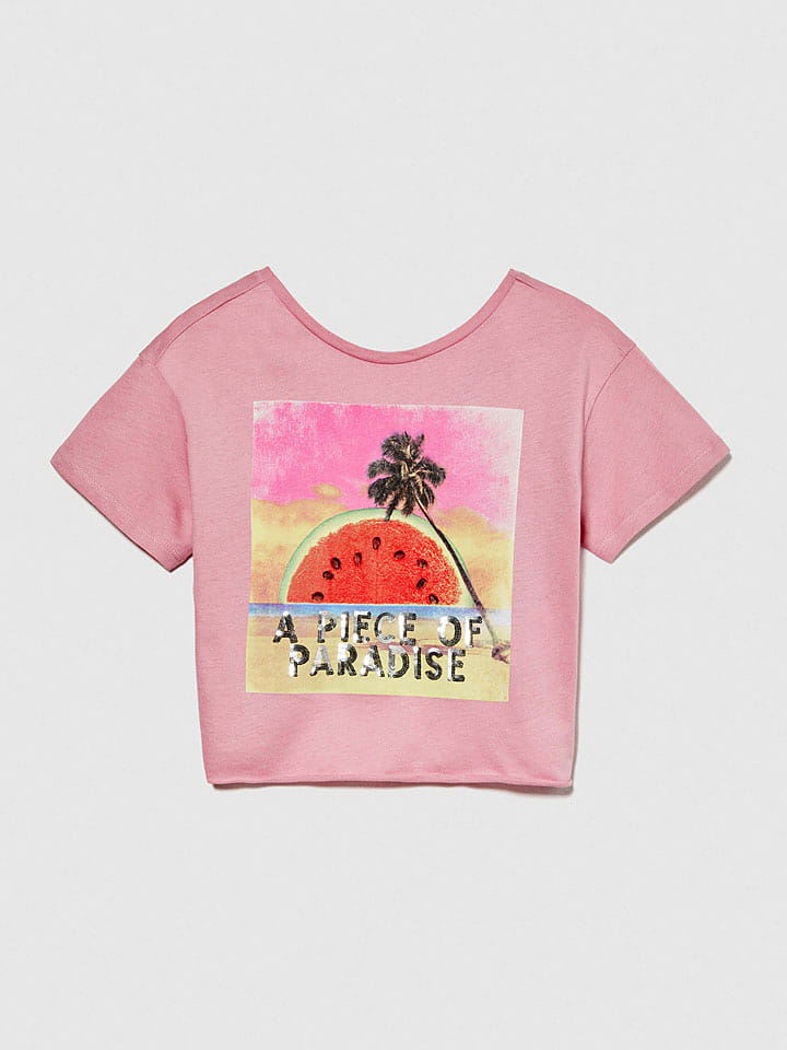 Sisley Koszulka w kolorze jasnoróżowym rozmiar: 150