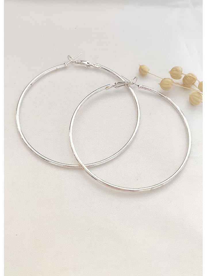 atelier MIU Kolczyki-kreole w kolorze srebrnym rozmiar: onesize