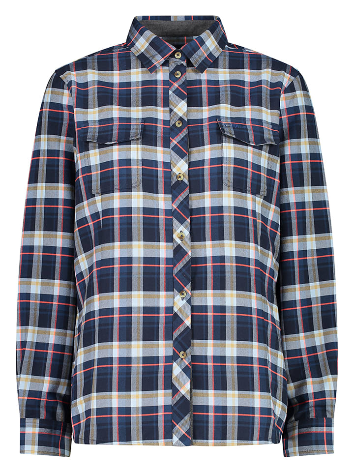 CMP Koszula funkcyjna w kolorze granatowym ze wzorem rozmiar: 40