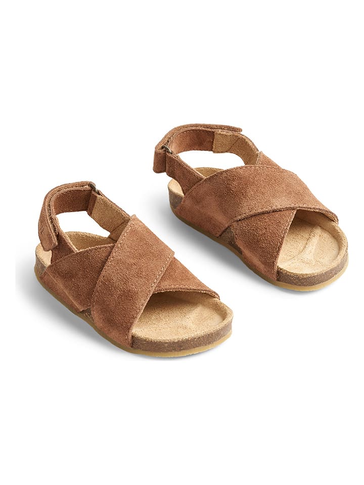 Wheat Skórzane sandały "Wan" w kolorze jasnobrązowym rozmiar: 29