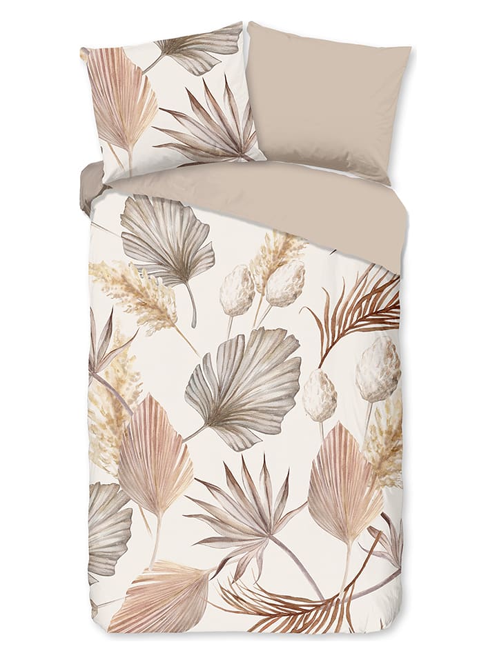 Good Morning Komplet pościeli "Vince" w kolorze biało-beżowym rozmiar: 135x200 cm