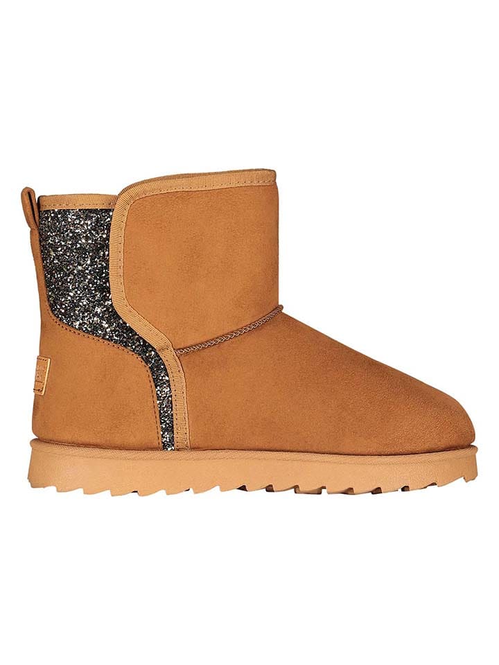 Geographical Norway Botki zimowe "Olga" w kolorze jasnobrązowym rozmiar: 38