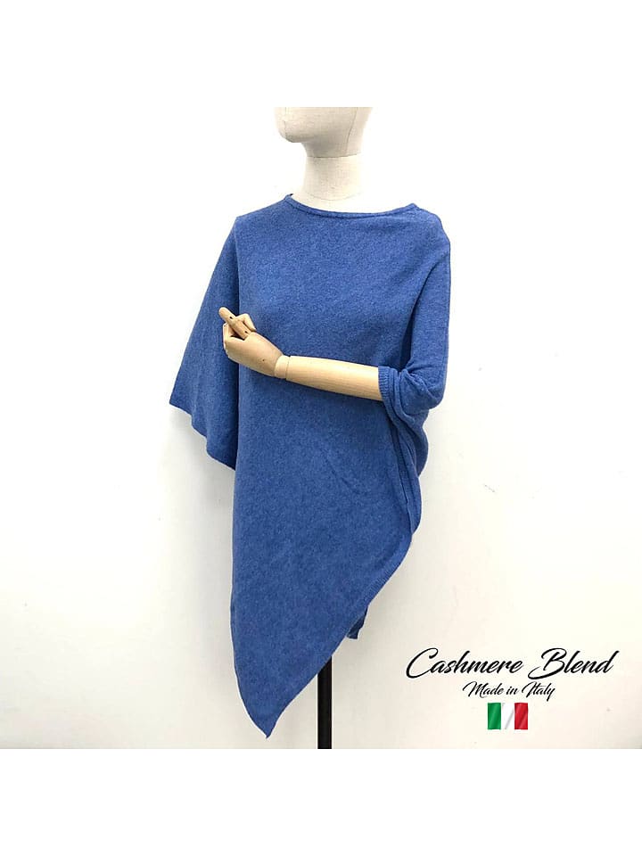 MILANO AMOUR Ponczo w kolorze niebieskim rozmiar: onesize