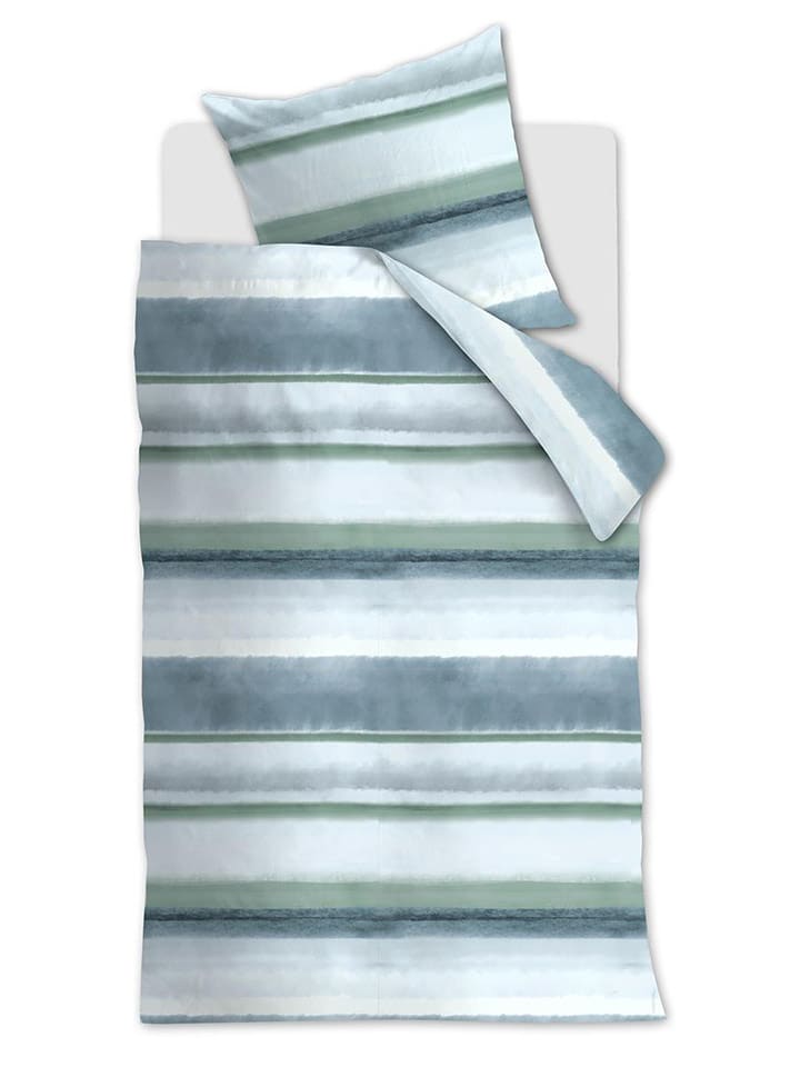 Beddinghouse Komplet pościeli satynowej "Emelia" w kolorze niebieskim rozmiar: 135x200 cm