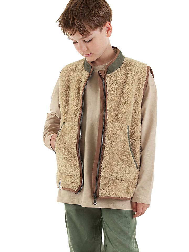 Denokids Kamizelka polarowa w kolorze jasnobrązowym rozmiar: 122