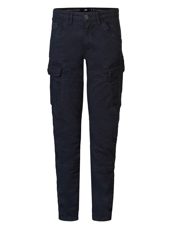 Petrol Industries Bojówki w kolorze granatowym rozmiar: 104