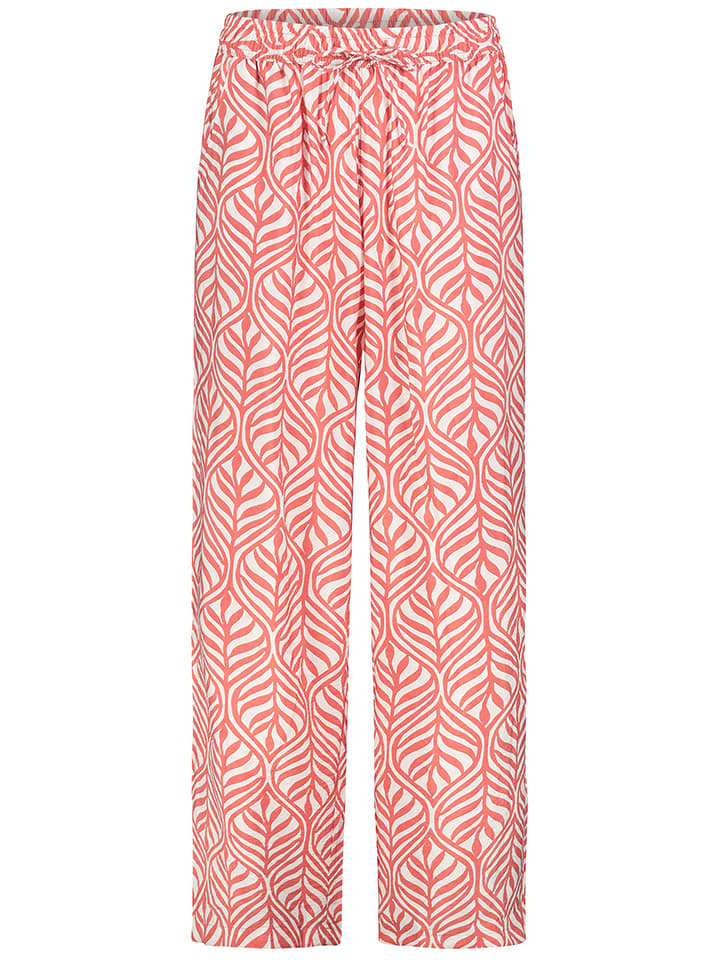 Sublevel Spodnie w kolorze koralowo-białym rozmiar: S