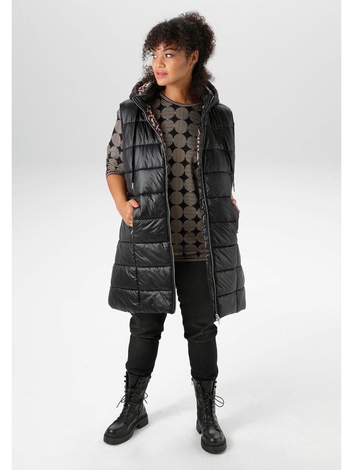 Aniston Kamizelka pikowana w kolorze czarnym rozmiar: 46