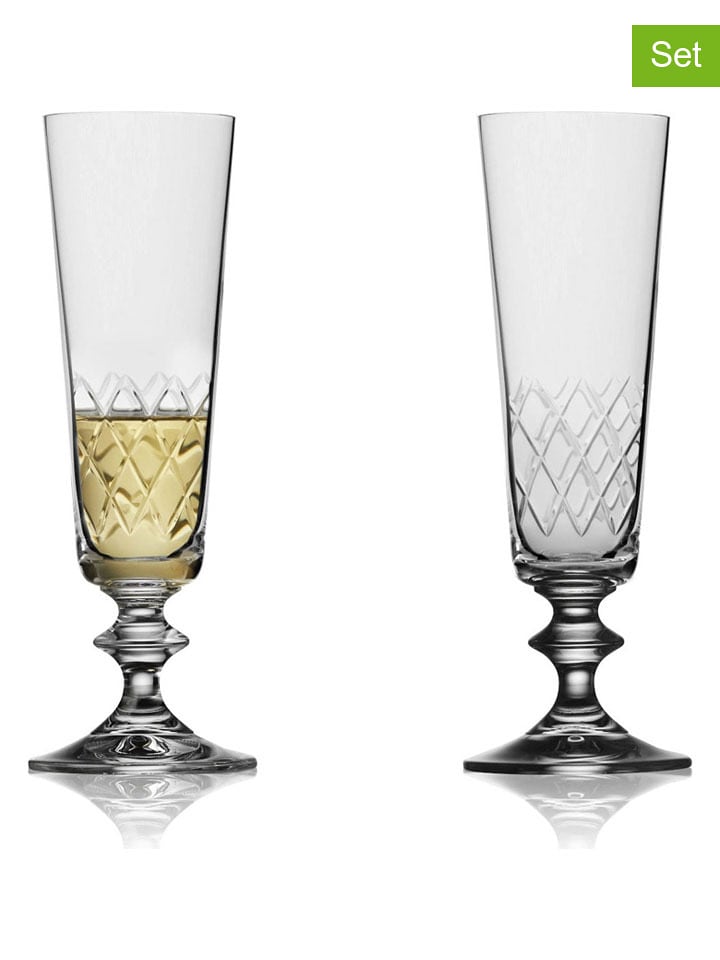 Lyngby Glas Kieliszki (2 szt.) "Eaton" do szampana - 160 ml rozmiar: onesize