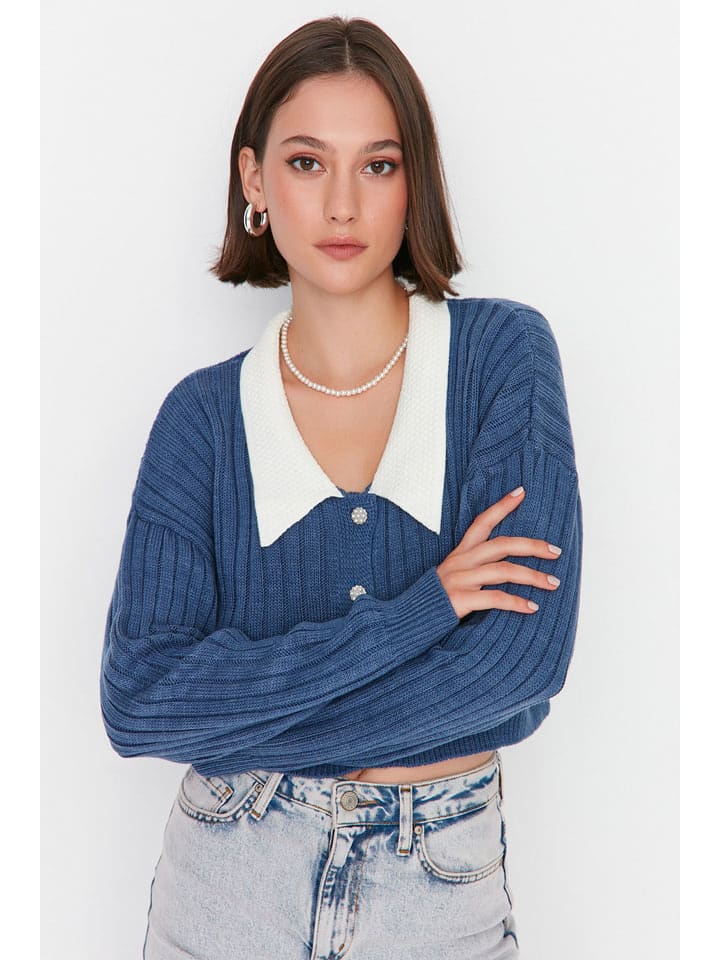 trendyol Kardigan w kolorze niebieskim rozmiar: L