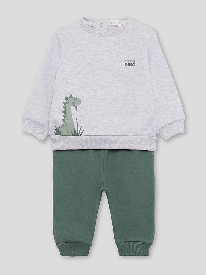 Street MONKEY 2-częściowy zestaw w kolorze zielono-szarym rozmiar: 74