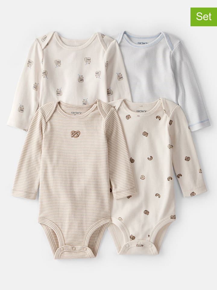 carter's Body (4 szt.) w różnych kolorach rozmiar: 80