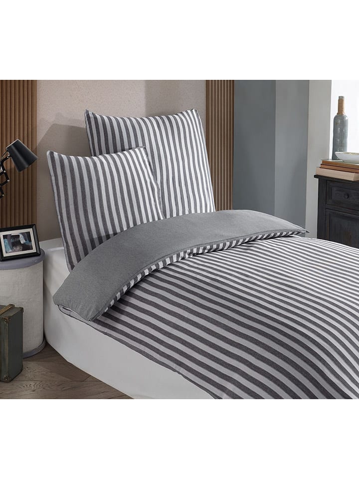 Colourful Cotton Komplet pościeli "Road Potlu" w kolorze czarnym rozmiar: 140x200 cm