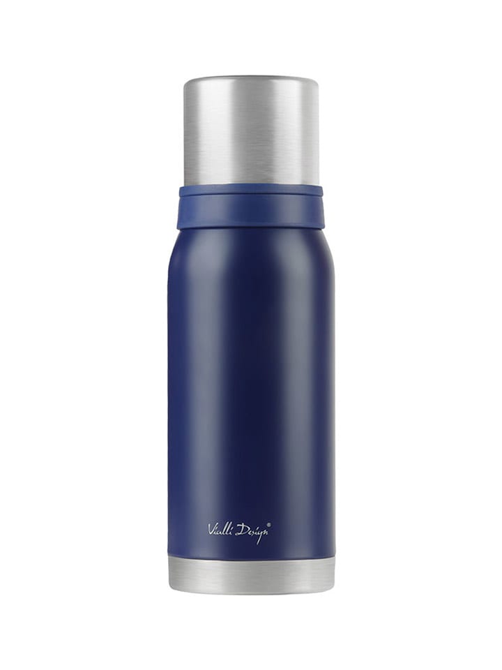 Vialli Design Termos w kolorze granatowym - 1 l rozmiar: onesize