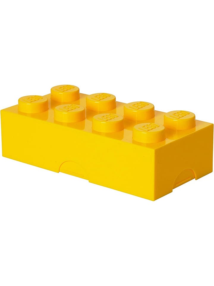 LEGO Pojemnik "Classic Brick 8" w kolorze żółtym na lunch - 20 x 7,3 x 10 cm rozmiar: onesize
