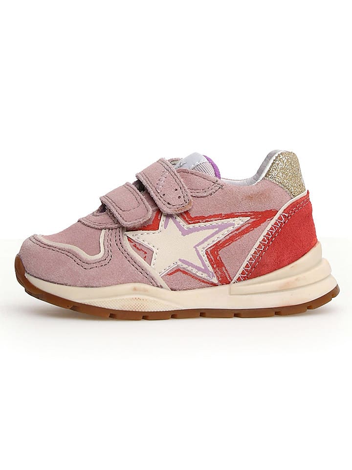 Naturino Skórzane sneakersy "Roy" w kolorze jasnoróżowym rozmiar: 37