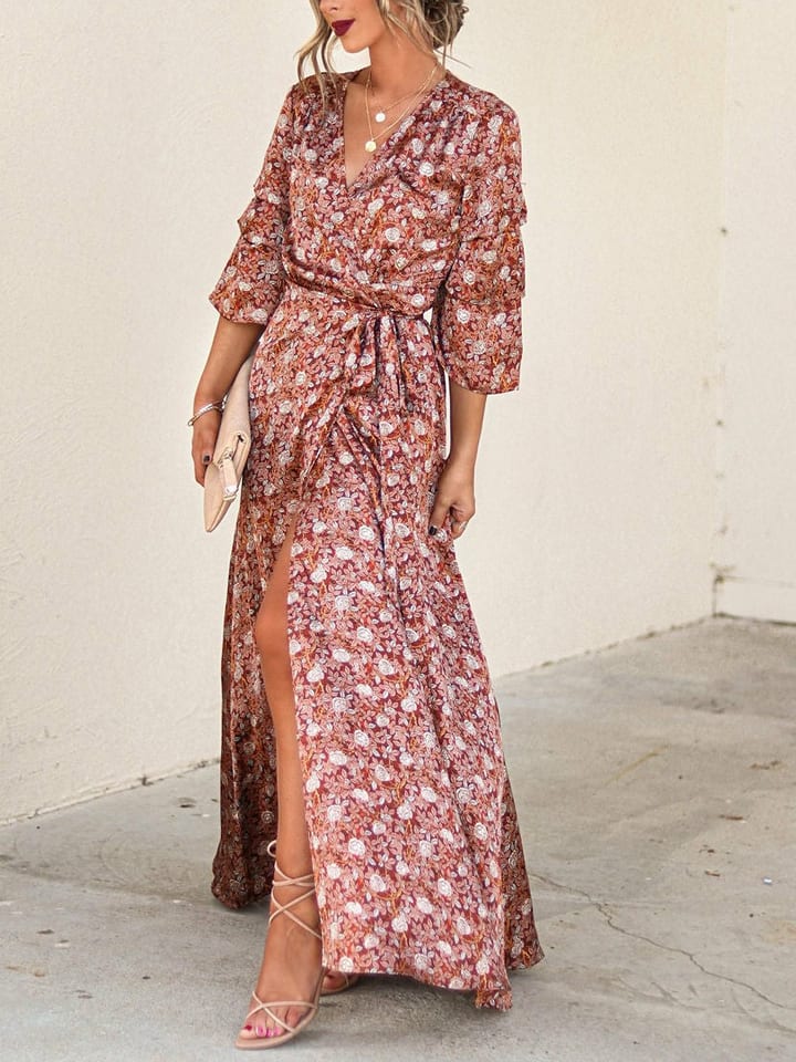 LA Angels Sukienka w kolorze czerwono-pomarańczowo-białym rozmiar: S