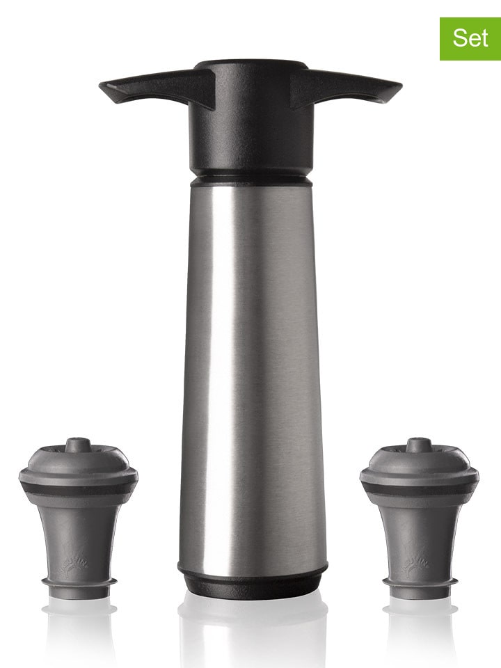 Vacu Vin 3-częściowy zestaw w kolorze srebrnym rozmiar: onesize