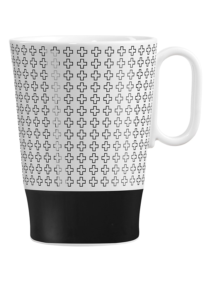 RITZENHOFF Kubek w kolorze biało-czarnym do kawy - 335 ml rozmiar: onesize