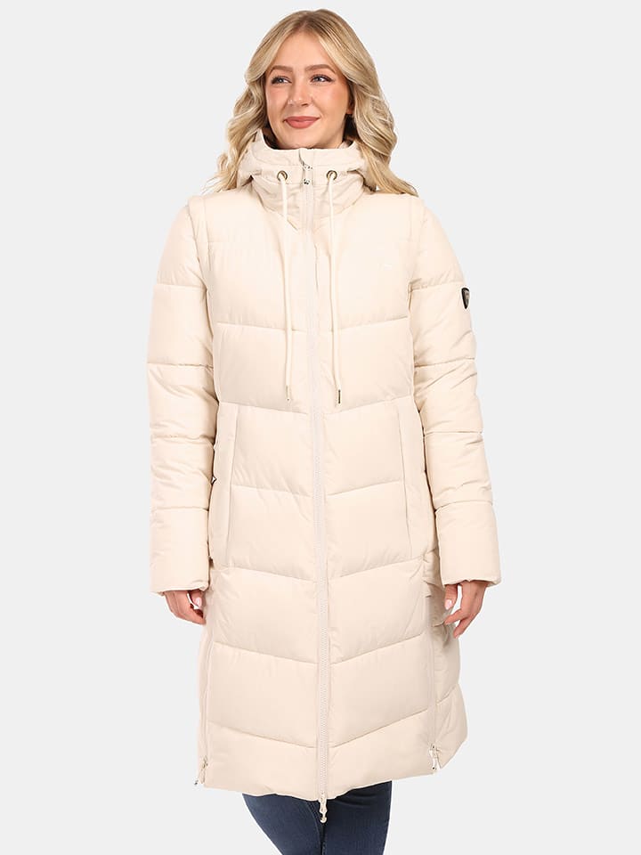 Kilpi Płaszcz pikowany "Sali" w kolorze beżowym rozmiar: 46