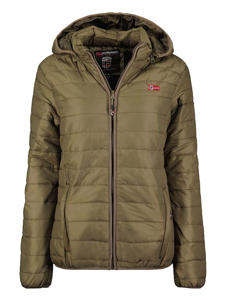 Geographical Norway Kurtka pikowana "Atika" w kolorze khaki rozmiar: 176