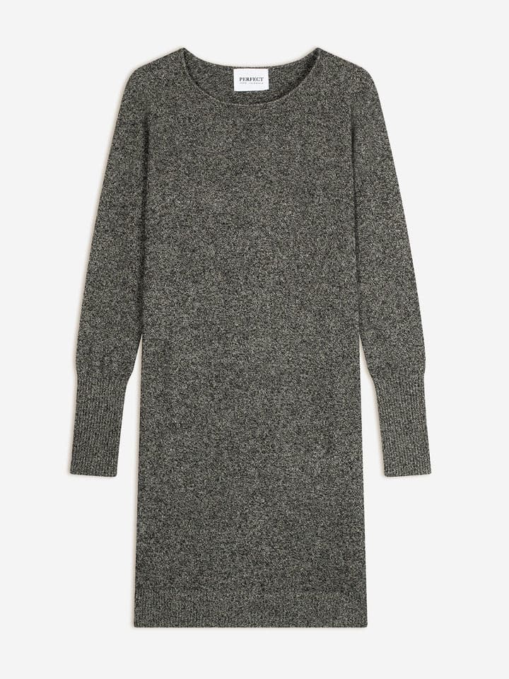 Perfect Cashmere Kaszmirowa sukienka "Molli" w kolorze szarym rozmiar: M