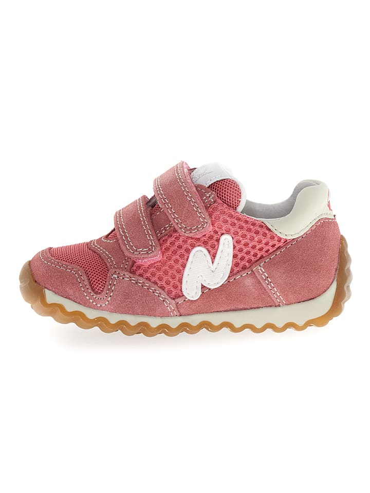 Naturino Skórzane sneakersy "Sanny" w kolorze jasnoróżowym rozmiar: 21