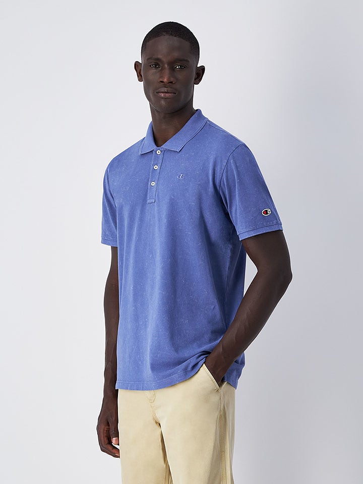 Champion Koszulka polo w kolorze niebieskim rozmiar: M