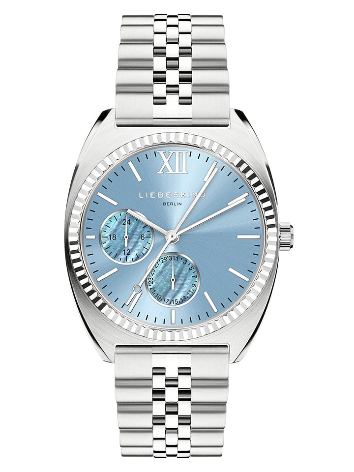 Liebeskind Chronograf w kolorze srebrno-błękitnym rozmiar: onesize