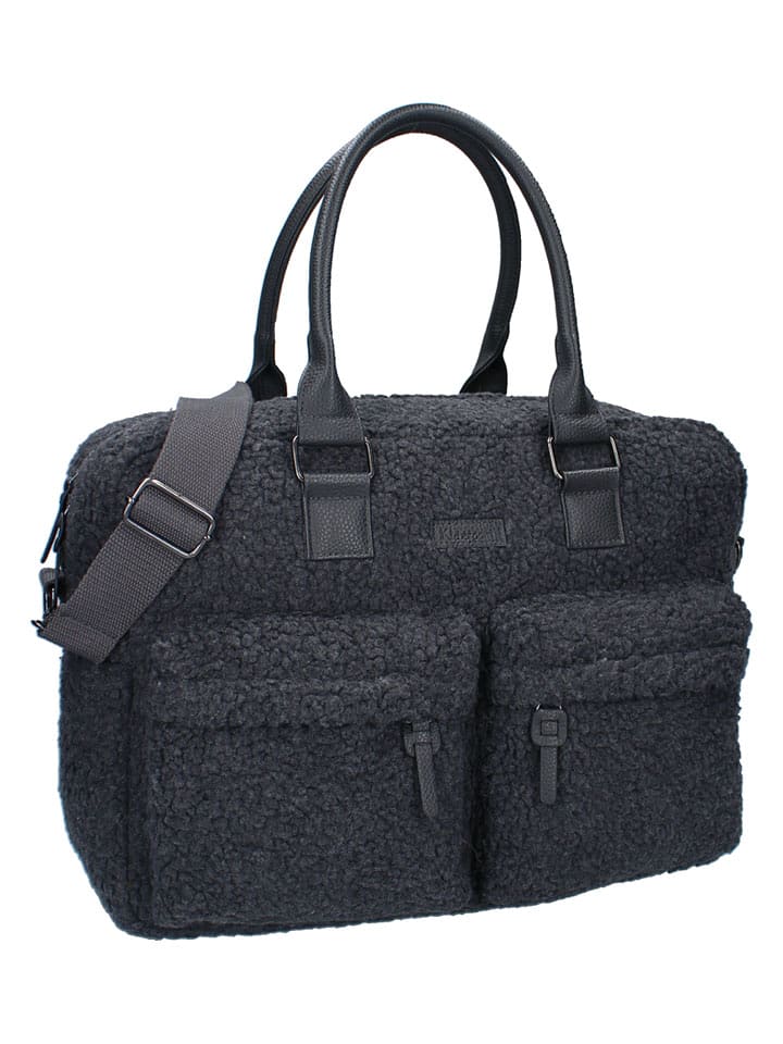Kidzroom Torba "Hello Little One" w kolorze antracytowym do przewijania - 40 x 28 x 16 cm rozmiar: onesize