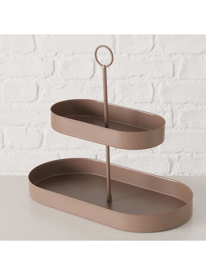 Boltze Etażerka "Sinan" w kolorze brązowym - 30 x 26 x 15 cm rozmiar: onesize