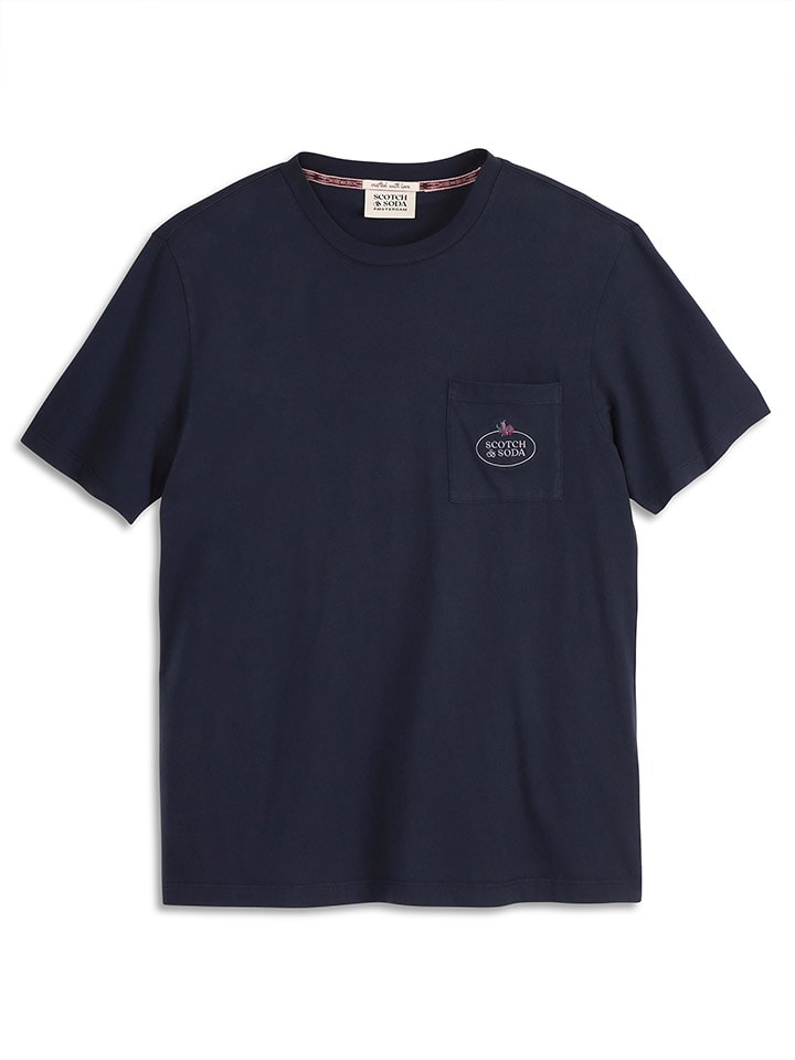 Scotch & Soda Koszulka w kolorze granatowym rozmiar: S