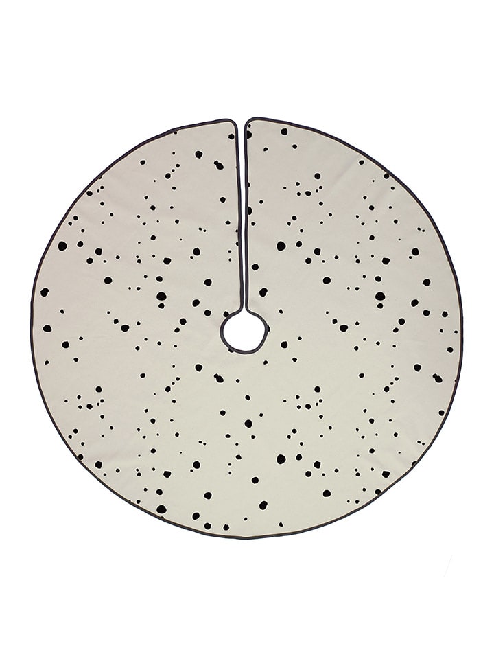 Butter Kings Spódnica choinkowa "Simple" w kolorze czarno-kremowym - Ø 130 cm rozmiar: onesize