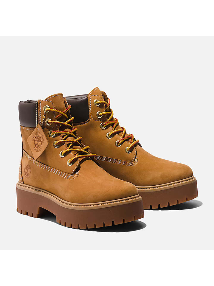 Timberland Skórzane botki "Stone Street 6" w kolorze jasnobrązowym rozmiar: 41