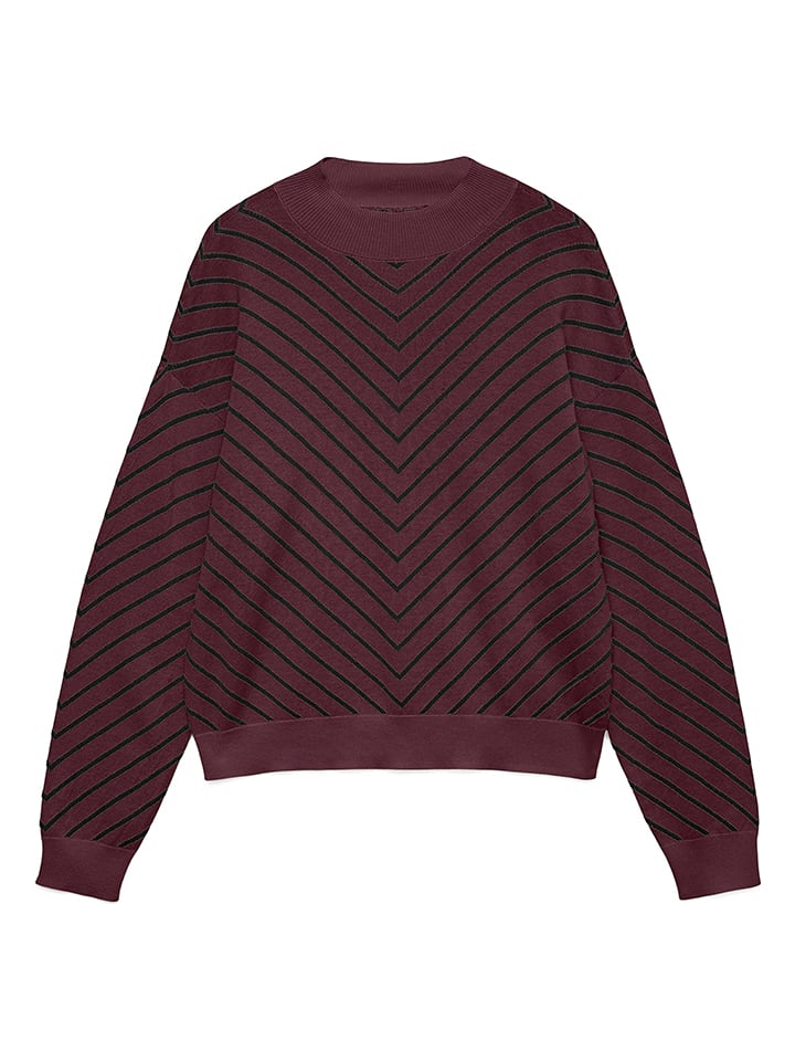 Vero Moda Sweter w kolorze ciemnofioletowo-czarnym rozmiar: S