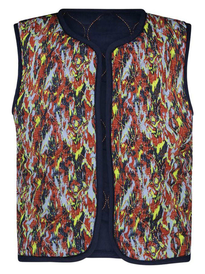 B.Nosy Kamizelka pikowana "Ginny" w kolorze granatowo-brązowo-żółtym rozmiar: 158/164