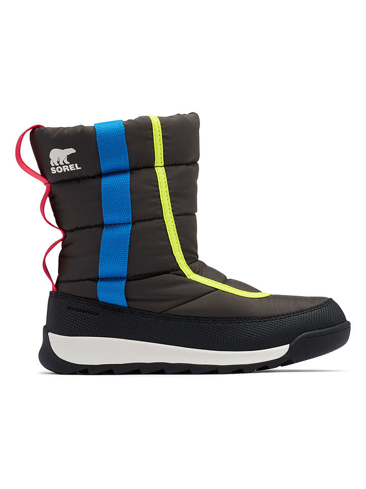 Sorel Botki zimowe "Whitney II Puffy" w kolorze czarno-niebiesko-żółtym rozmiar: 31