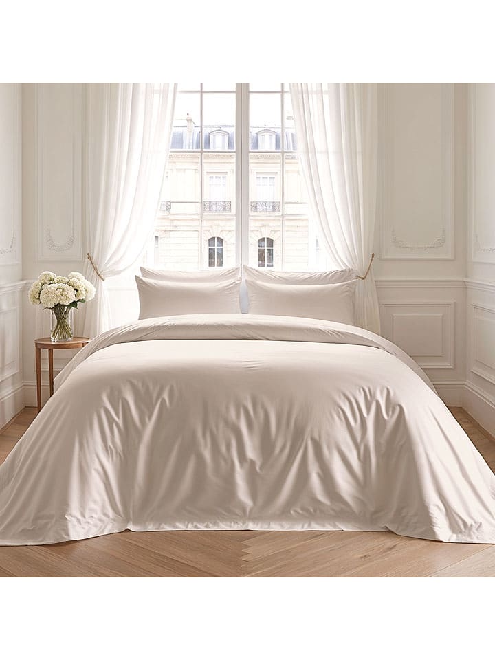 Pierre Cardin Satynowa poszwa w kolorze beżowym na kołdrę rozmiar: 200x200 cm