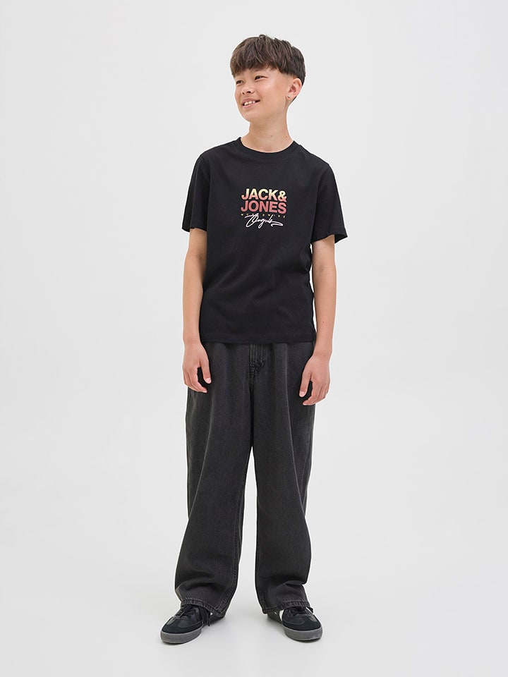 JACK & JONES Junior Dżinsy "Ron" - Comfort fit - w kolorze czarnym rozmiar: 146