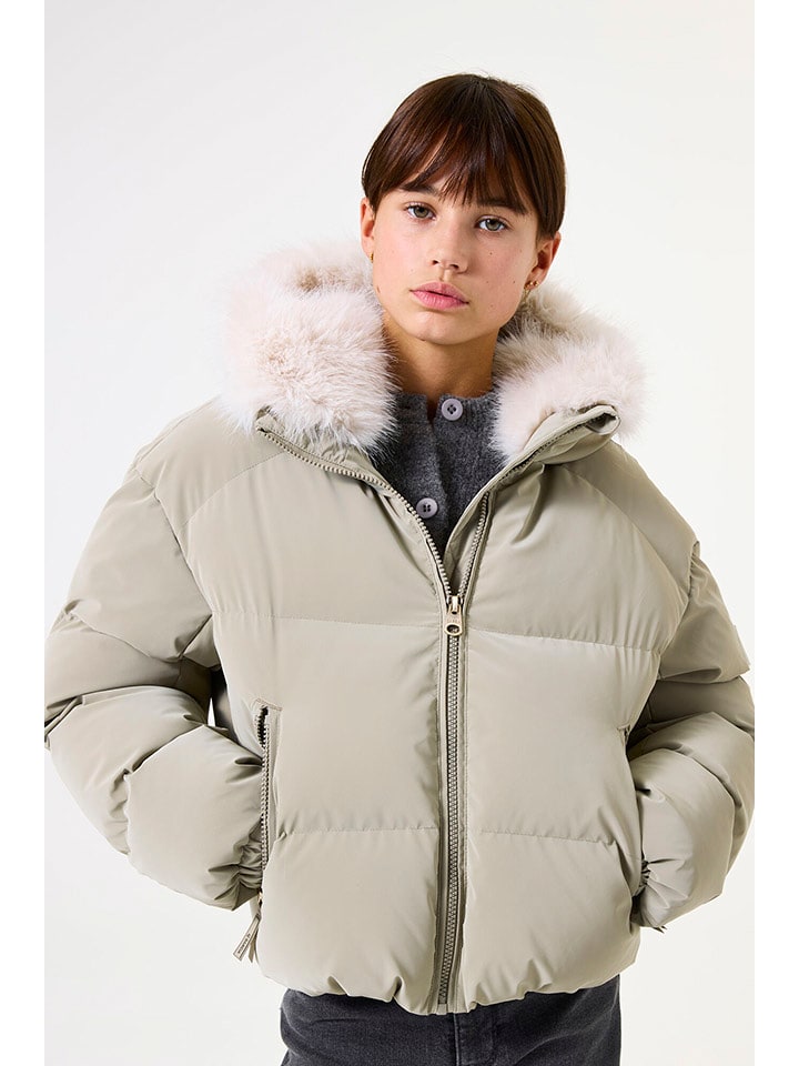 Garcia Kurtka pikowana w kolorze khaki rozmiar: 176