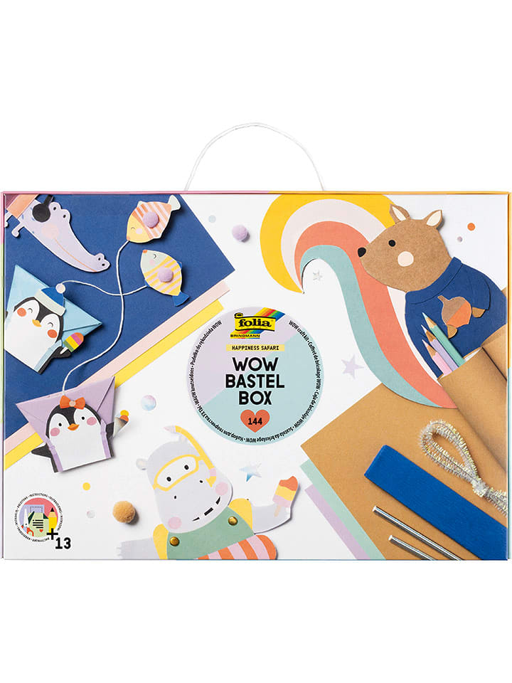 folia PAPER 144-częściowy zestaw "Happiness Safari" do majsterkowania rozmiar: onesize