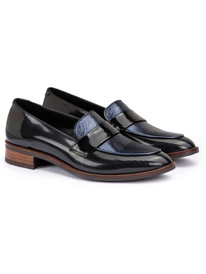 LLOYD Skórzane slippersy w kolorze czarno-granatowym rozmiar: 39