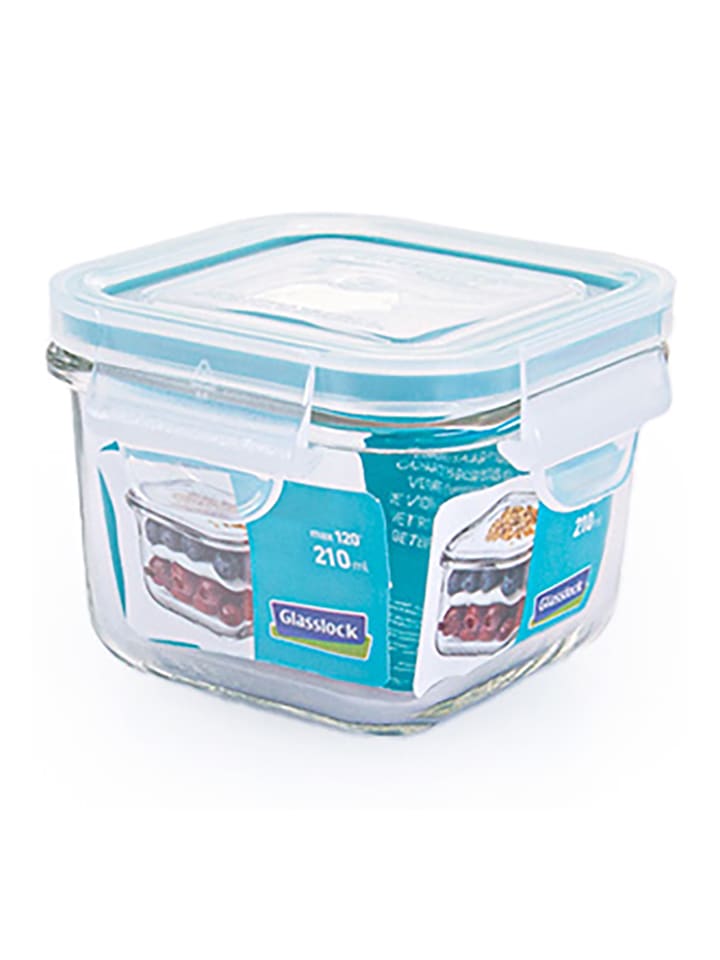Glasslock Pojemnik w kolorze błękitnym do mikrofalówki - 210 ml rozmiar: onesize